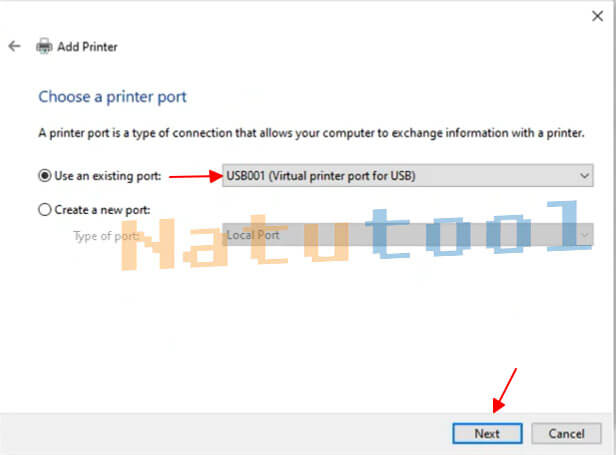 choose-a-printer-port