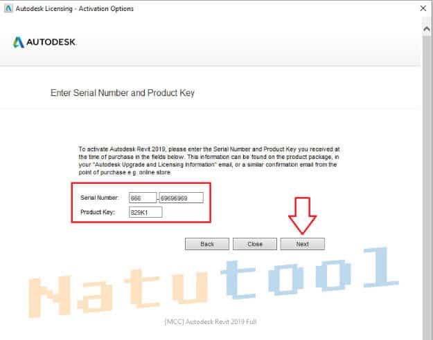 enter-serial-number-and-product-key-revit-2019