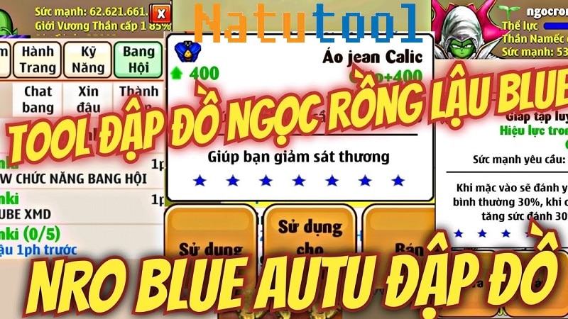 nro blue mod đập đồ